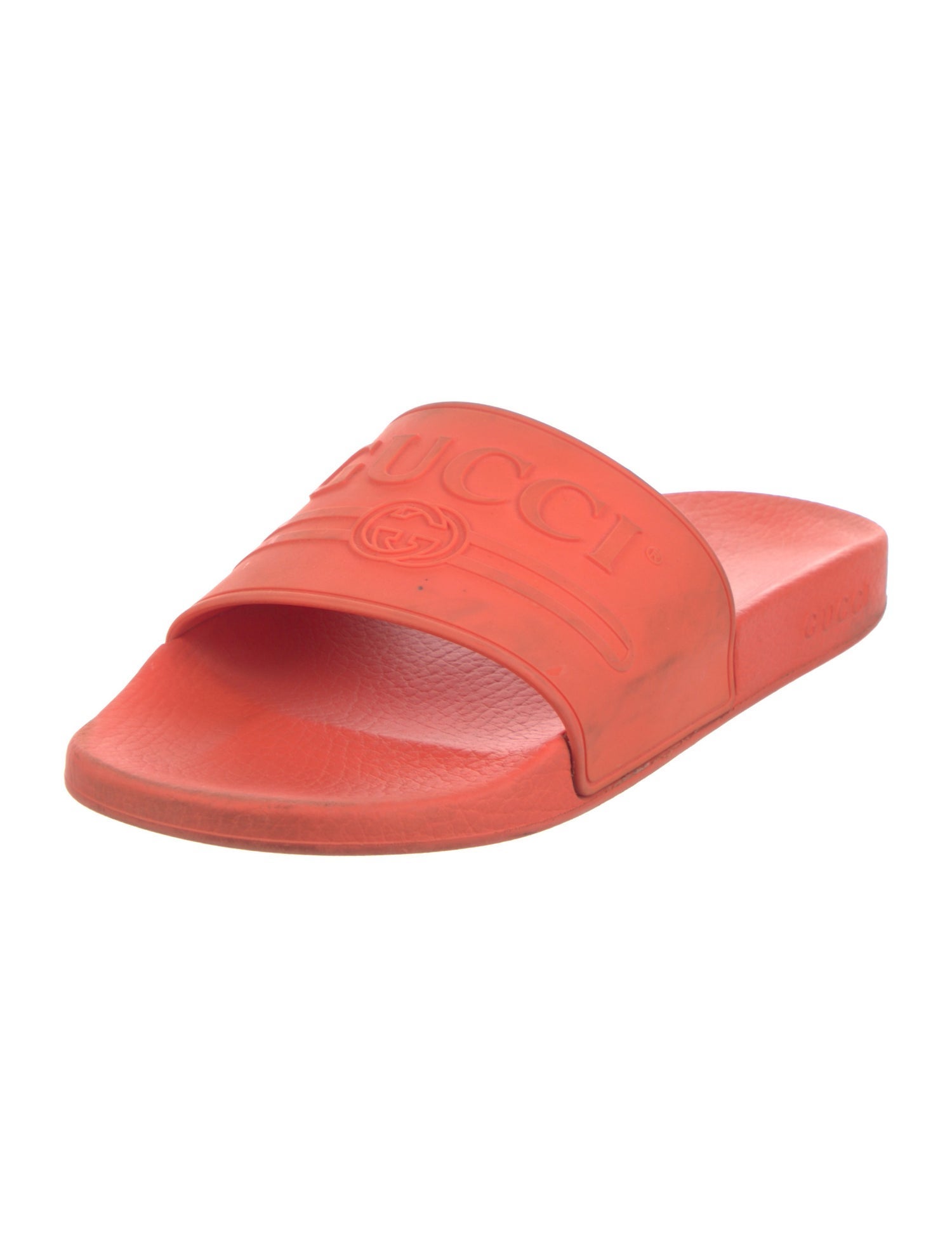 Gucci Interlocking G Logo Rubber Slides