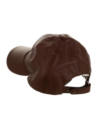 Gucci Interlocking G Leather Baseball Cap