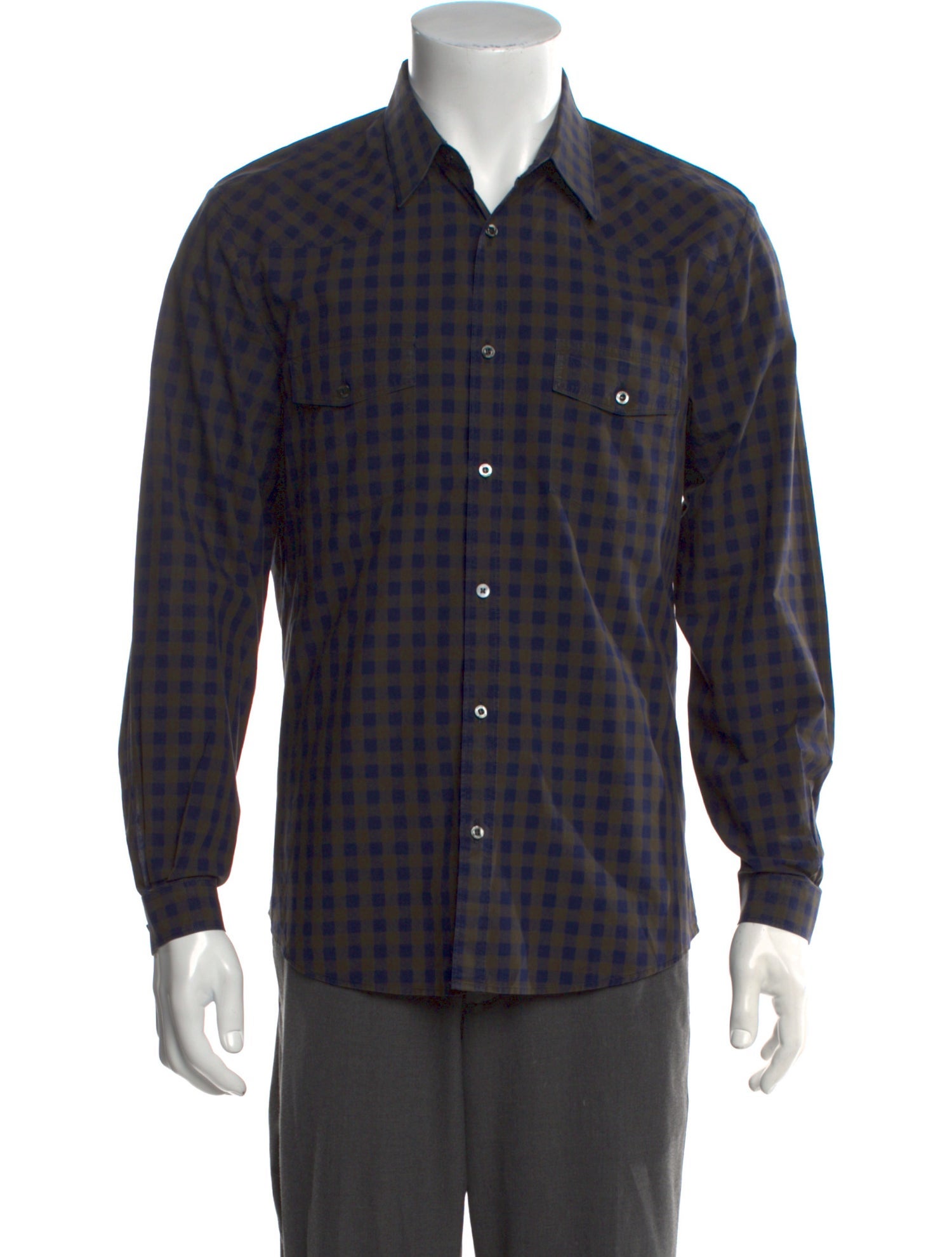 Gucci Horsebit Accent Striped Dress Shirt