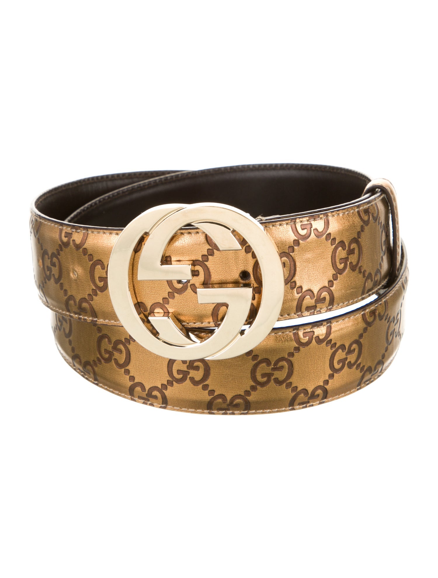 Gucci Interlocking G Logo Leather Belt