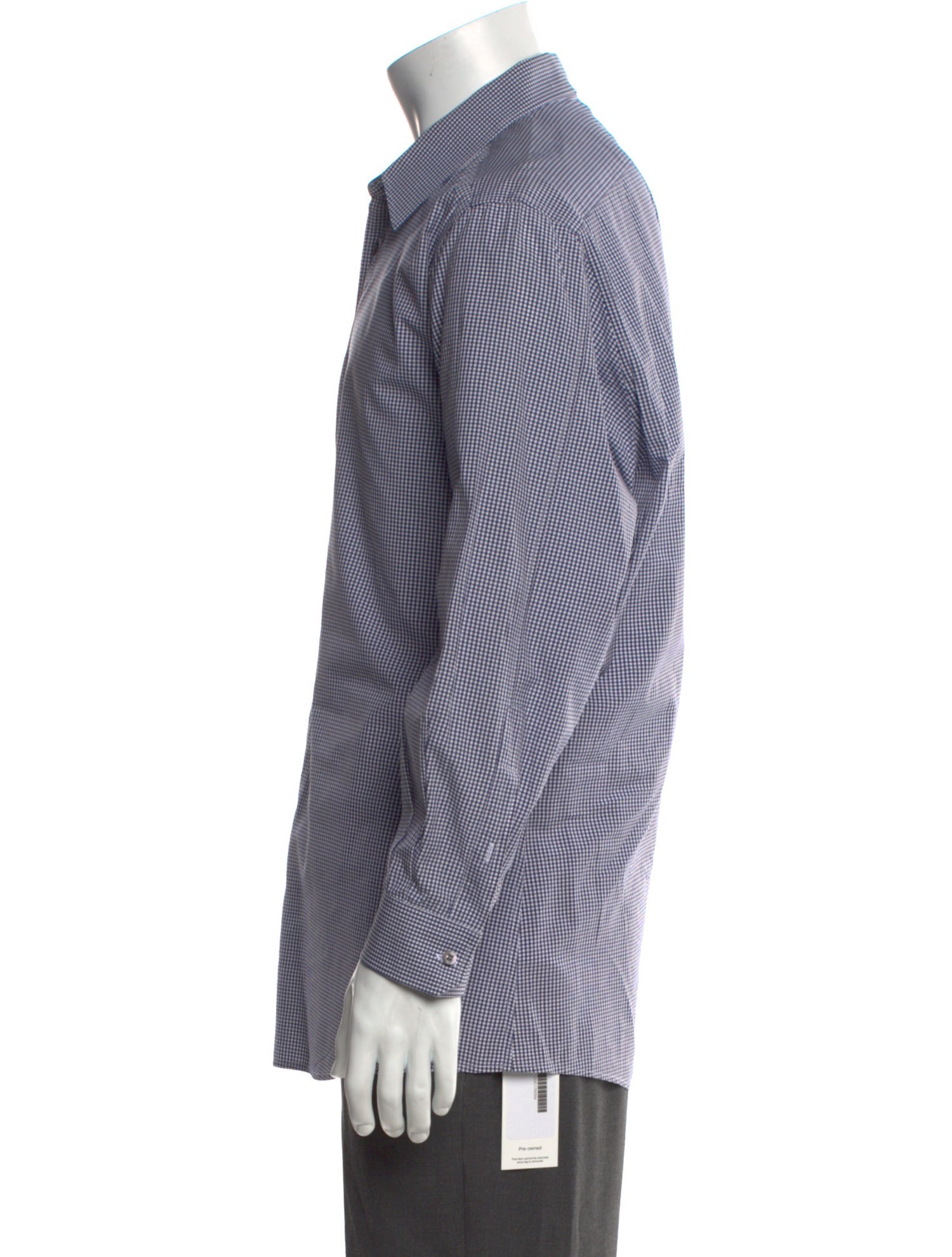 Gucci Plaid Print Long Sleeve Shirt