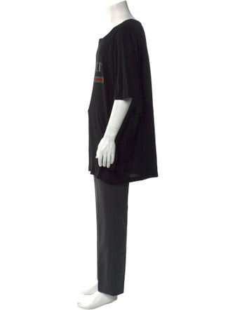 Gucci Web Accent Crew Neck T-Shirt