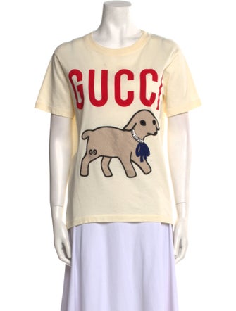 Gucci Graphic Print Crew Neck T-Shirt