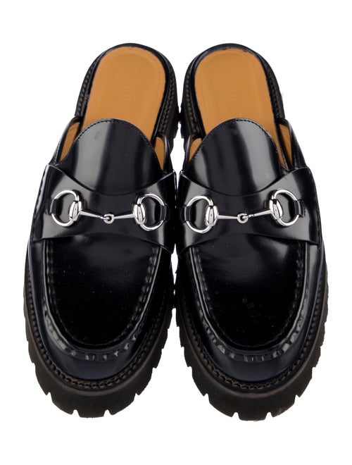 Gucci Horsebit Accent Leather Mules