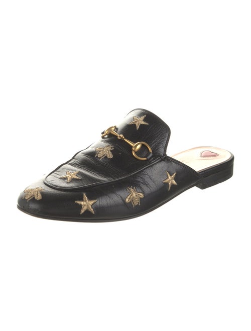 Gucci Horsebit Accent Leather Mules