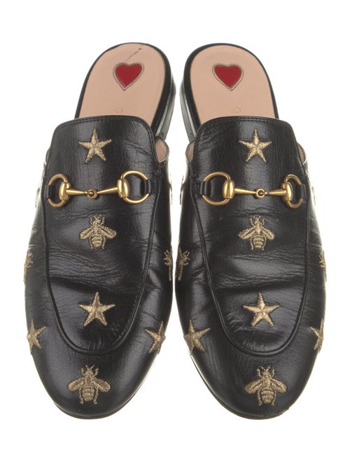 Gucci Horsebit Accent Leather Mules