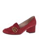 Gucci Double G Logo Suede Pumps