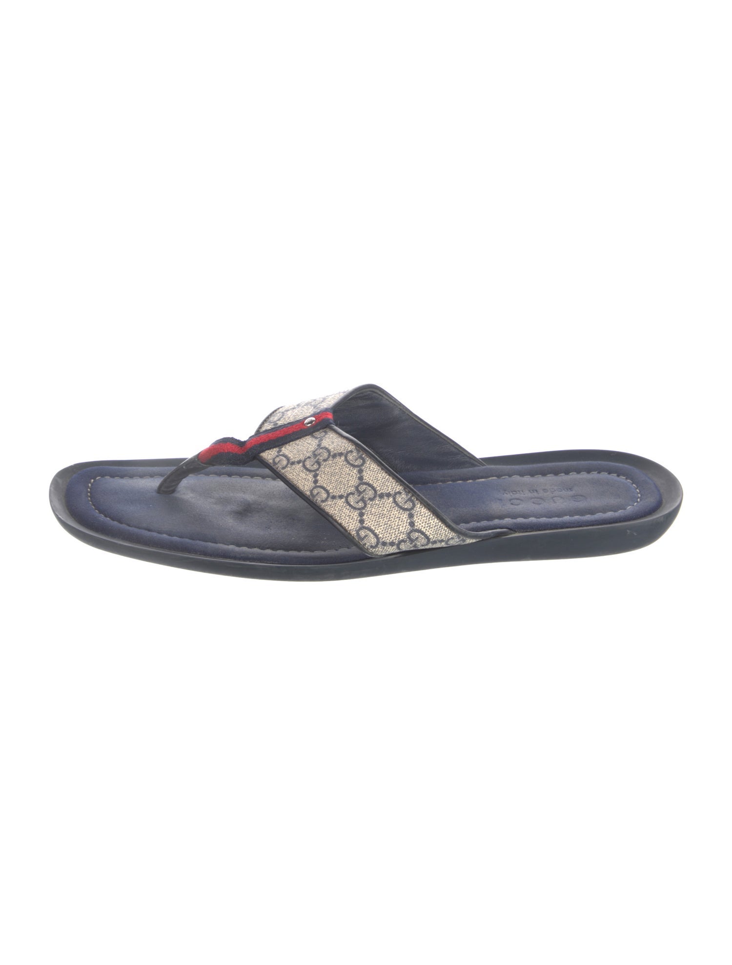 Gucci GG Supreme Flip Flops