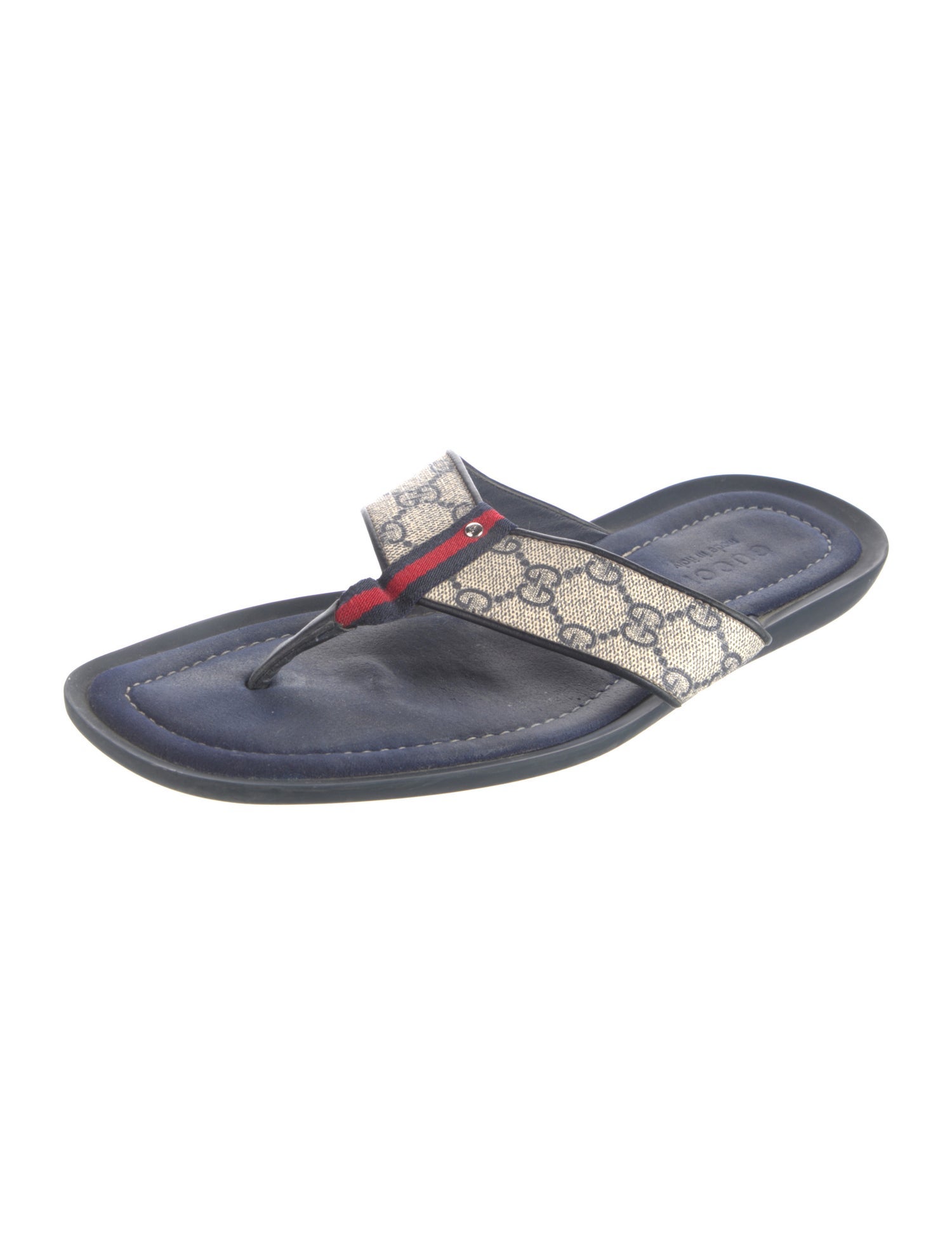 Gucci GG Supreme Flip Flops