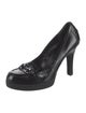 Gucci Horsebit Accent Patent Leather Pumps