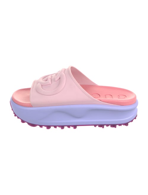 Gucci Interlocking G Logo Rubber Slides