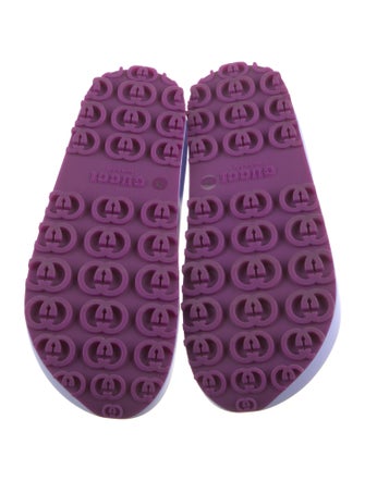 Gucci Interlocking G Logo Rubber Slides