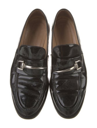 Gucci Horsebit Accent Patent Leather Loafers