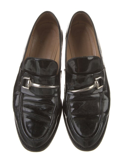 Gucci Horsebit Accent Patent Leather Loafers