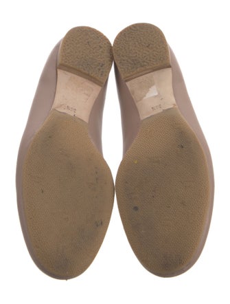 Chloé Leather Scalloped Accent Ballet Flats