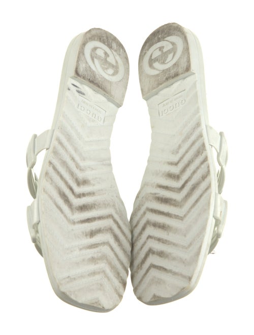 Gucci Rubber Chain-Link Accents Slides