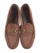 Gucci Horsebit Accent Suede Loafers