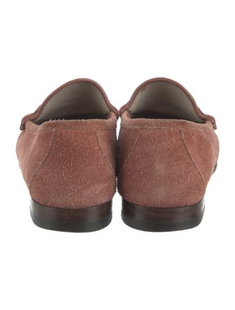 Gucci Horsebit Accent Suede Loafers