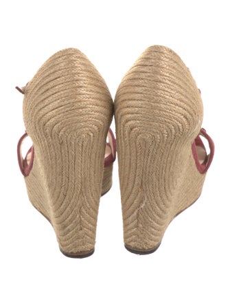 Gucci Horsebit Accent Suede Espadrilles