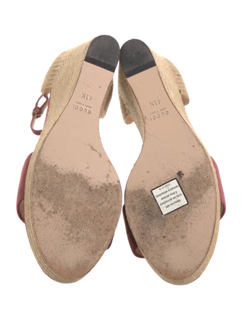 Gucci Horsebit Accent Suede Espadrilles