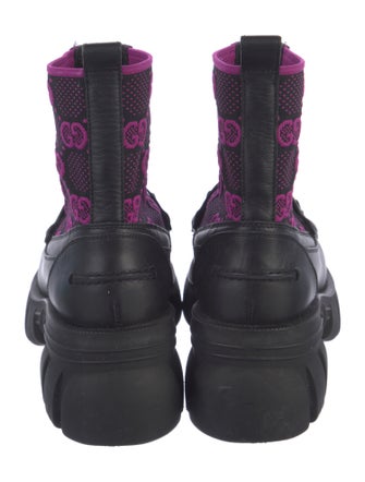 Gucci Horsebit Accent Leather Combat Boots