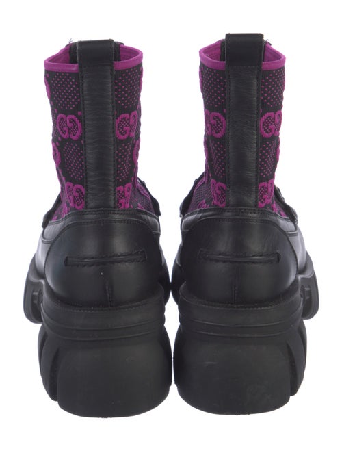 Gucci Horsebit Accent Leather Combat Boots