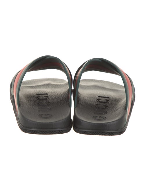 Gucci Web Accent Rubber Slides