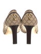 Gucci Running GG Logo Canvas Pumps