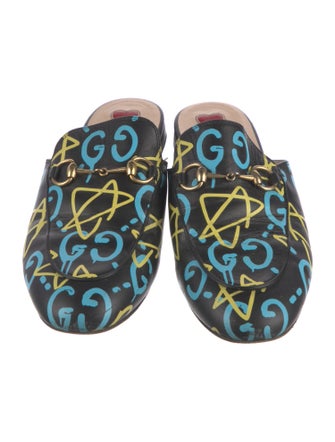 Gucci Horsebit Accent Leather Mules
