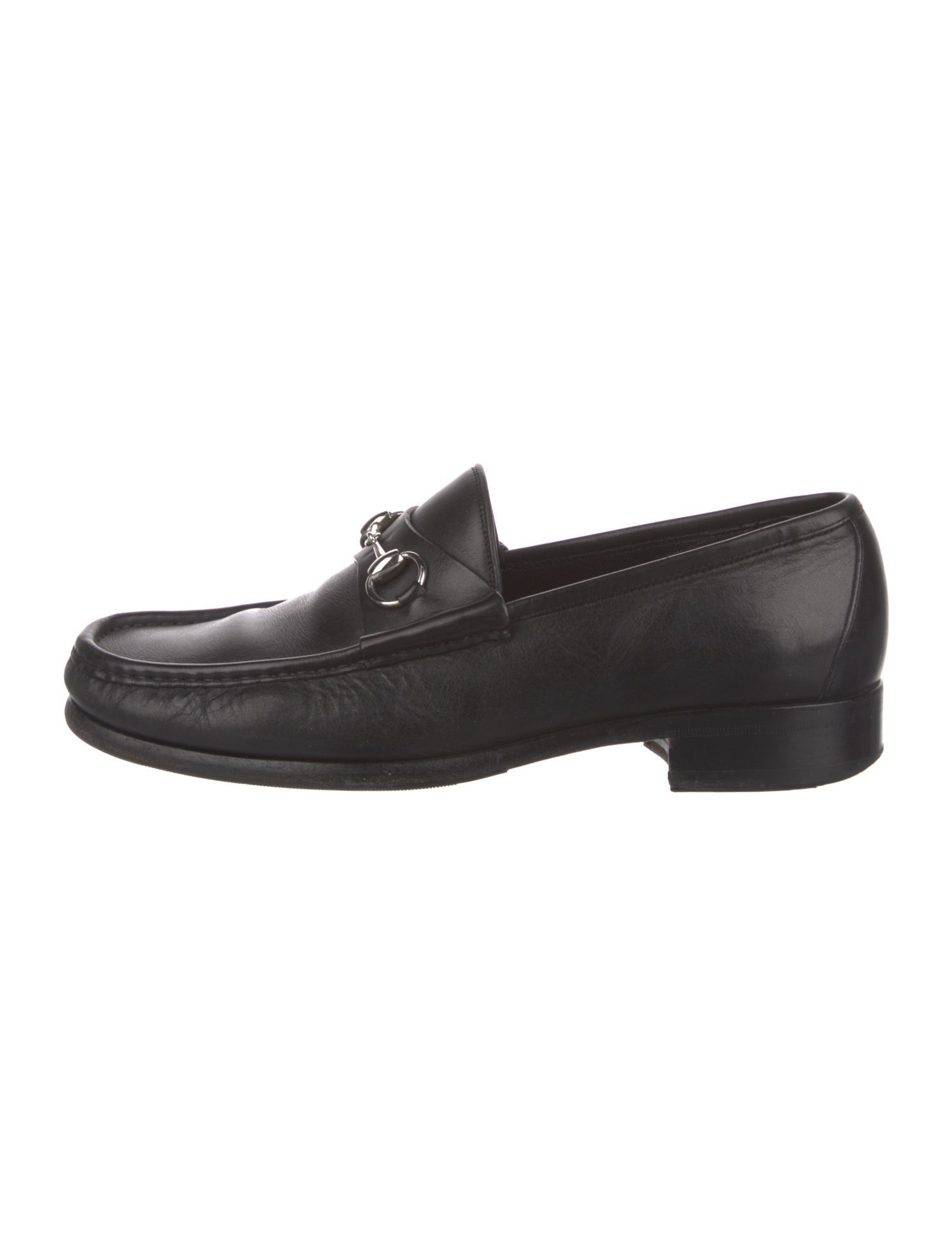 Gucci Horsebit Accent Leather Loafers