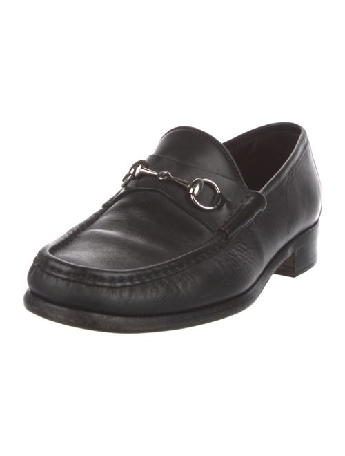 Gucci Horsebit Accent Leather Loafers