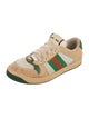 Gucci Web Accent Leather Sneakers