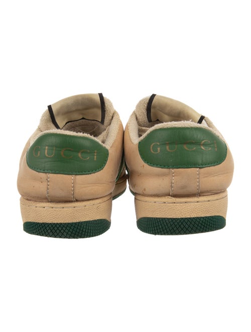 Gucci Web Accent Leather Sneakers