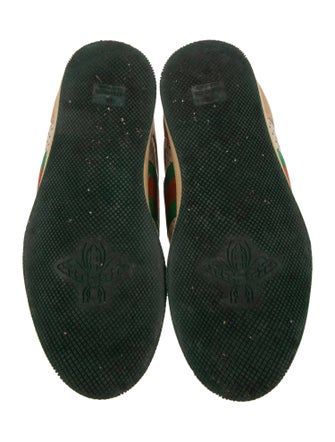 Gucci Web Accent Leather Sneakers