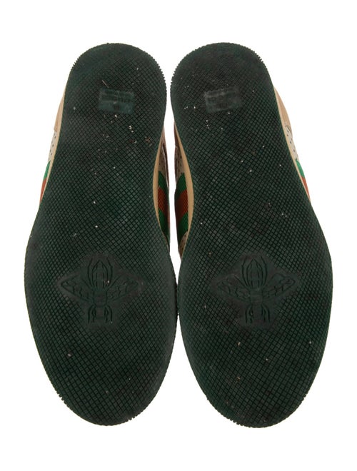 Gucci Web Accent Leather Sneakers