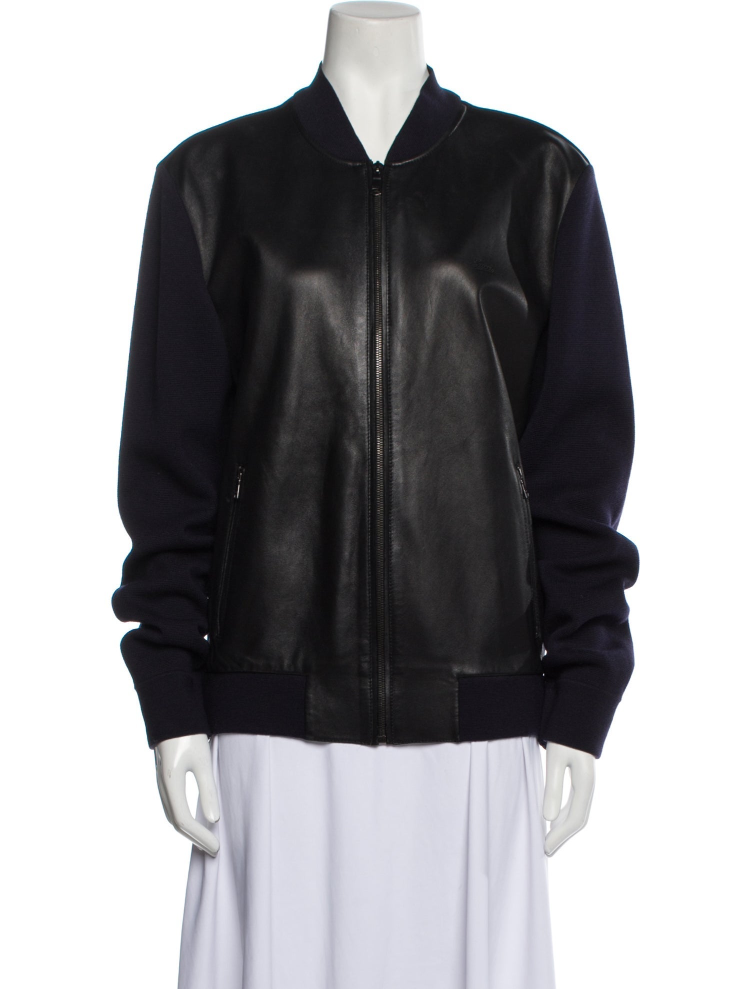 Gucci Leather Bomber Jacket