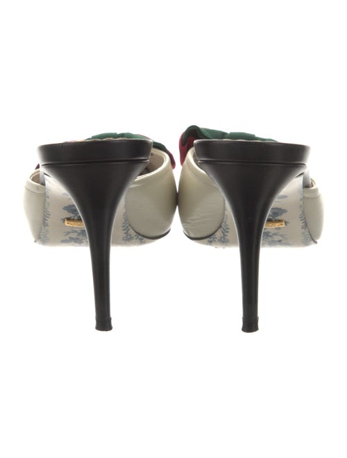 Gucci Web Accent Leather Mules