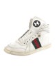 Gucci Web Accent Leather Sneakers