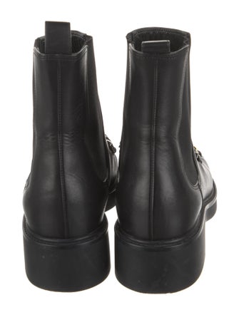 Gucci Horsebit Accent Leather Combat Boots