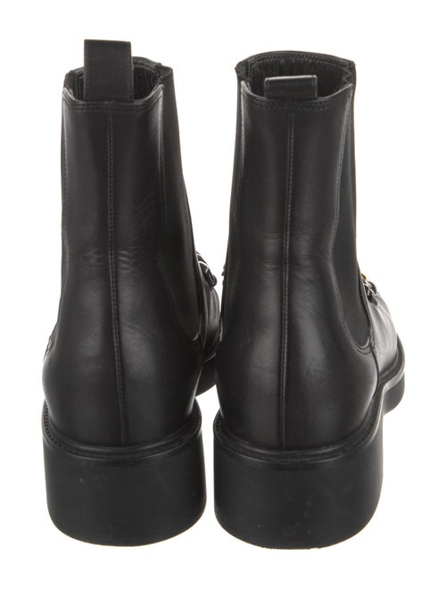 Gucci Horsebit Accent Leather Combat Boots