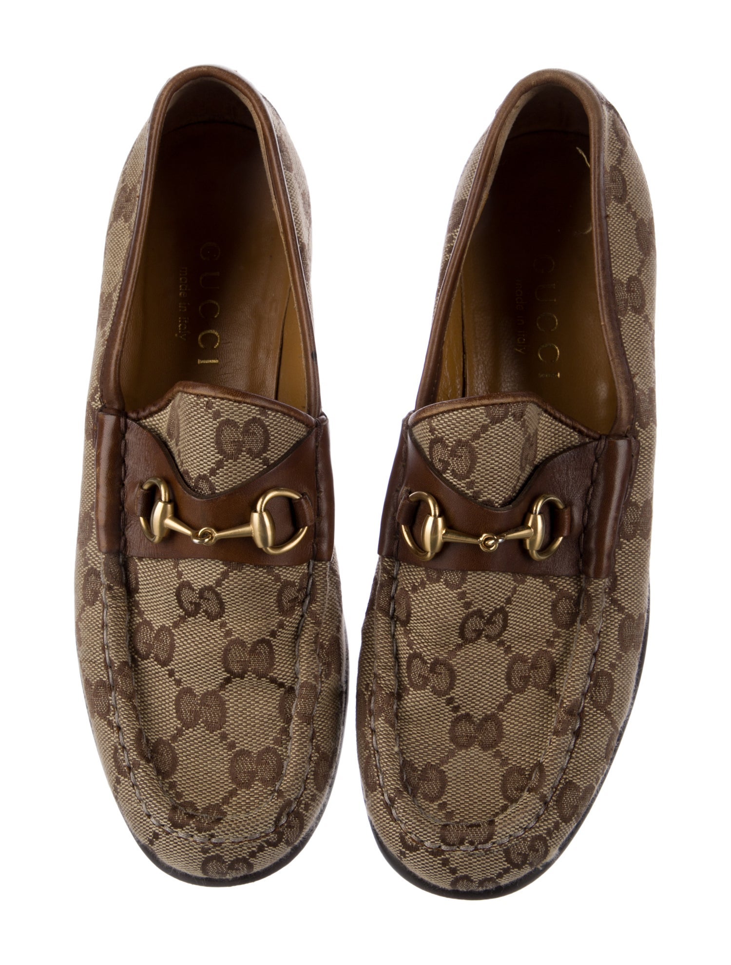 Gucci GG Canvas Canvas Loafers