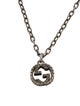 Gucci Textured Interlocking G Pendant Necklace