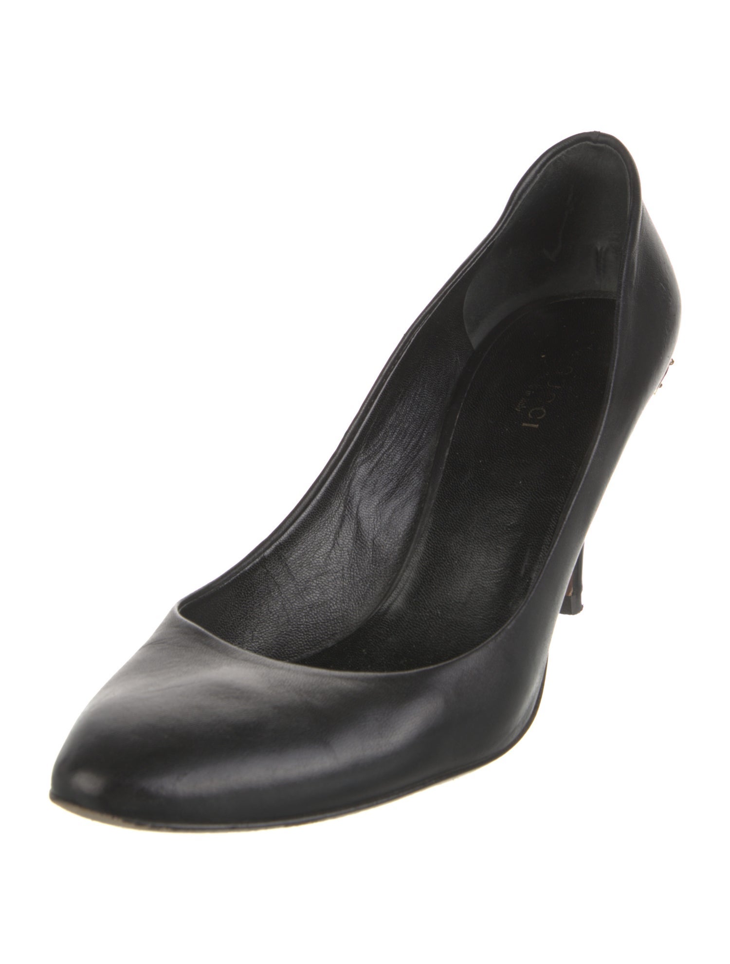 Gucci Horsebit Accent Leather Pumps