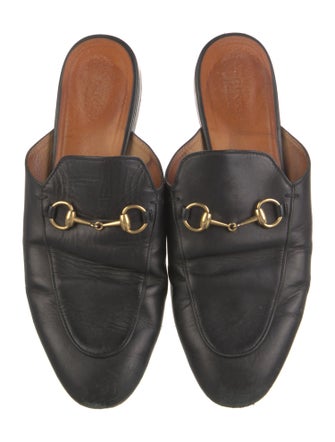 Gucci Horsebit Accent Leather Mules