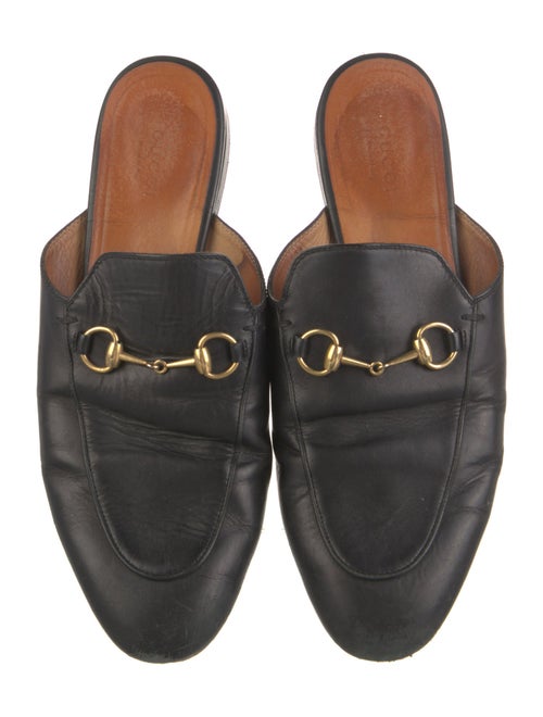 Gucci Horsebit Accent Leather Mules