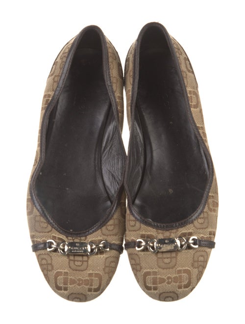 Gucci Canvas Printed Ballet Flats