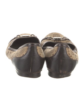 Gucci Canvas Printed Ballet Flats