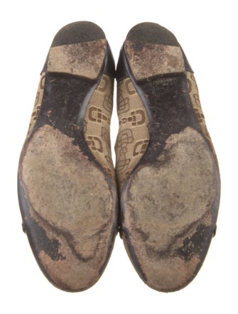 Gucci Canvas Printed Ballet Flats