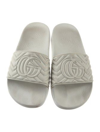 Gucci Double G Logo Rubber Slides