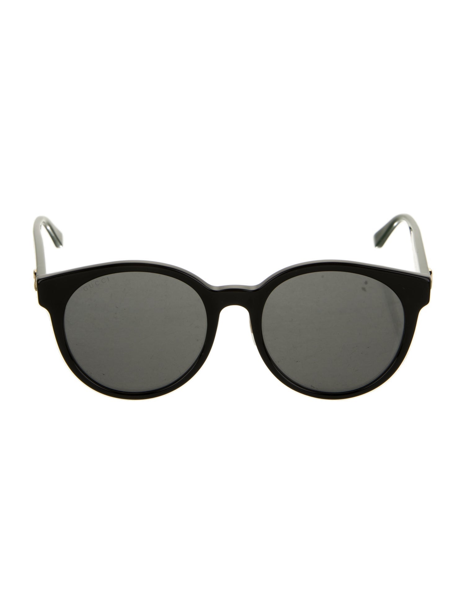 Gucci Web Accent Round Sunglasses